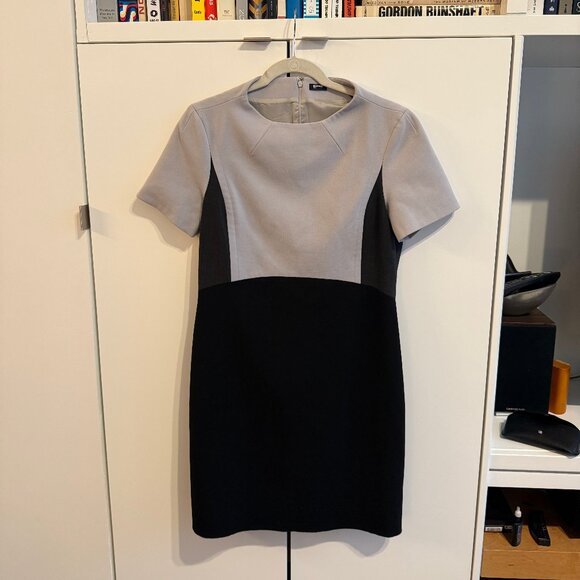 Jil Sander Navy color block dress - Picture 1 of 4